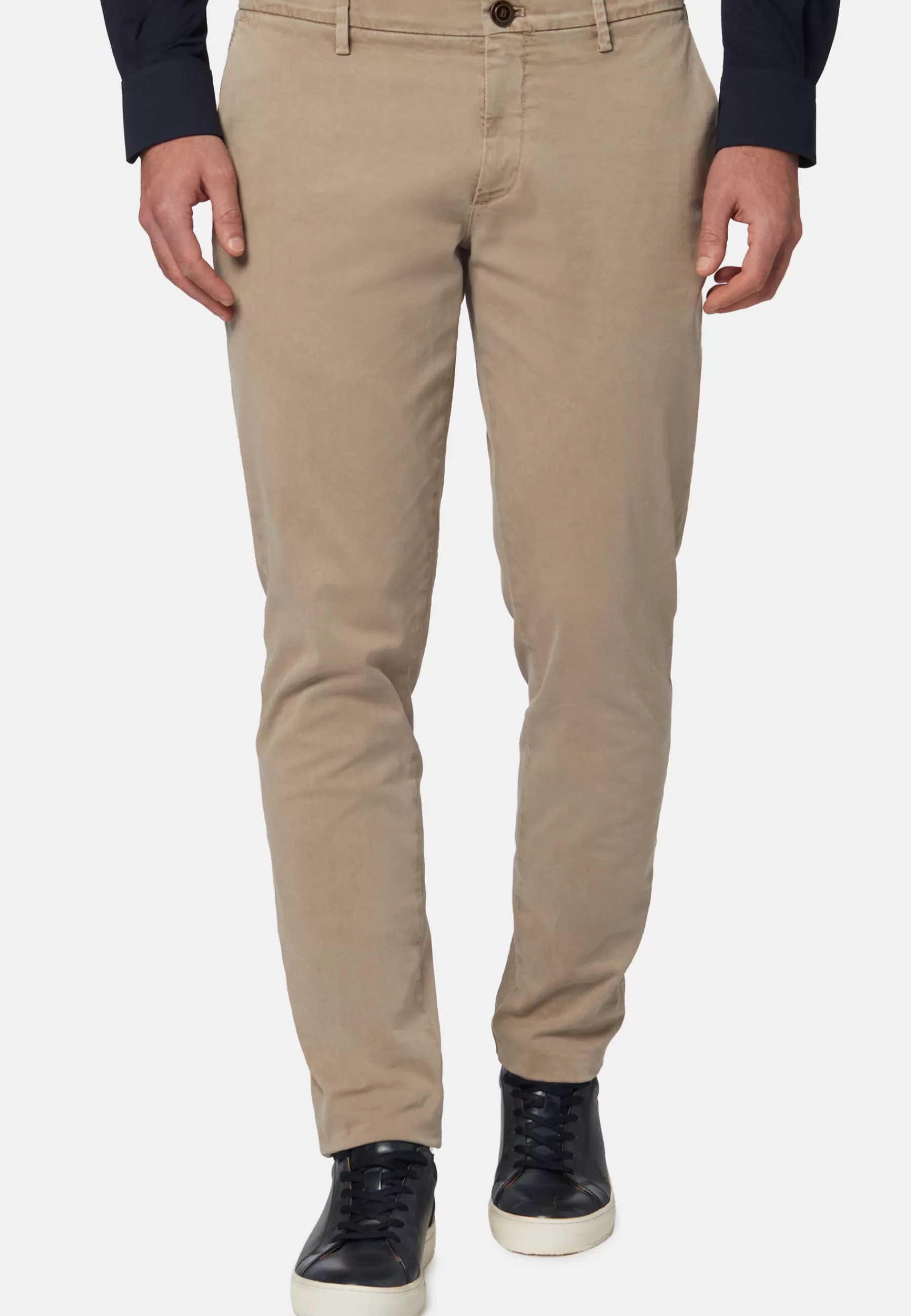 Pants and Jeans | Must-Have^Boggi Milano Stretch Cotton Trousers Taupe