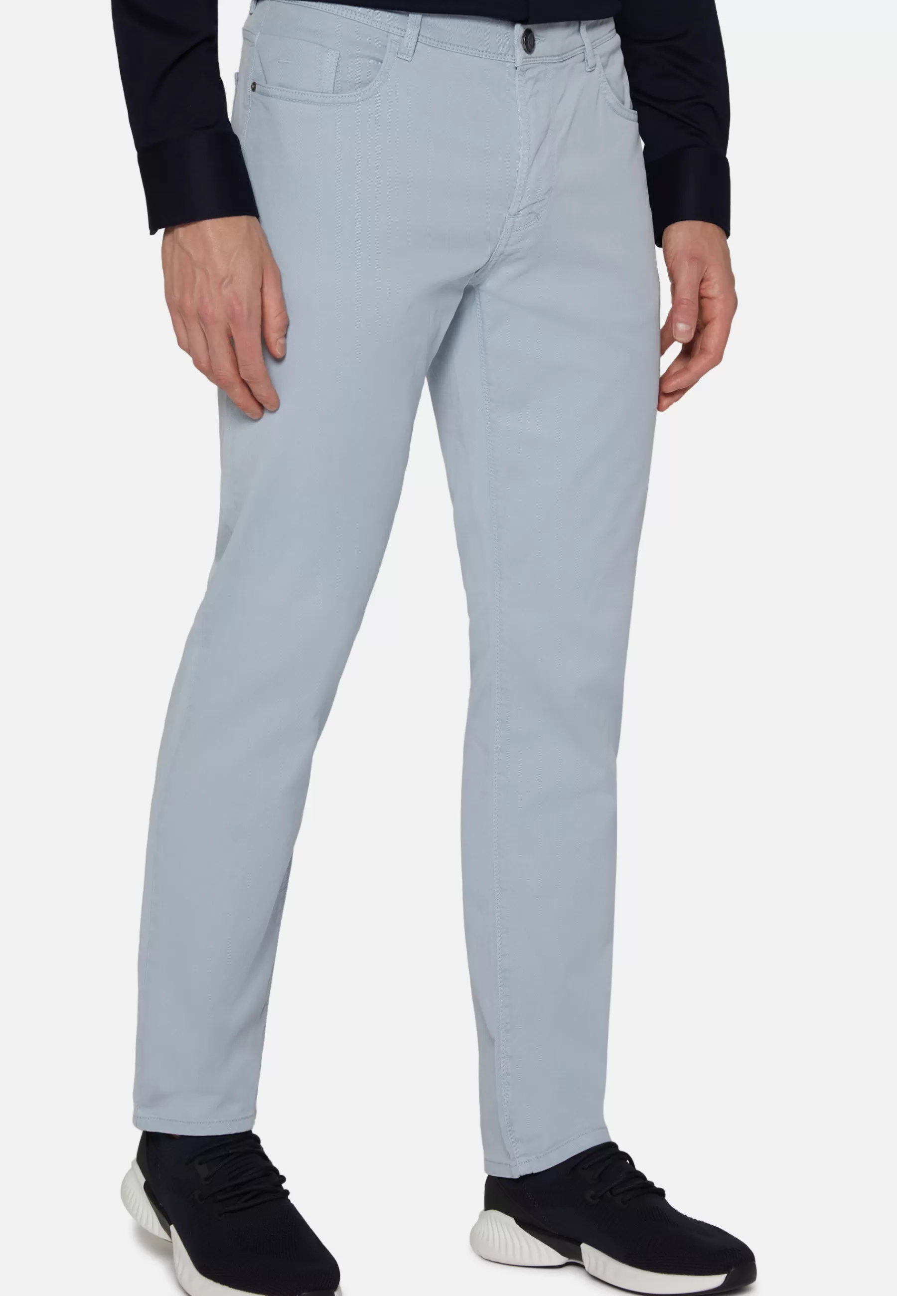 Pants^Boggi Milano Stretch Cotton/Tencel Jeans Light Blue