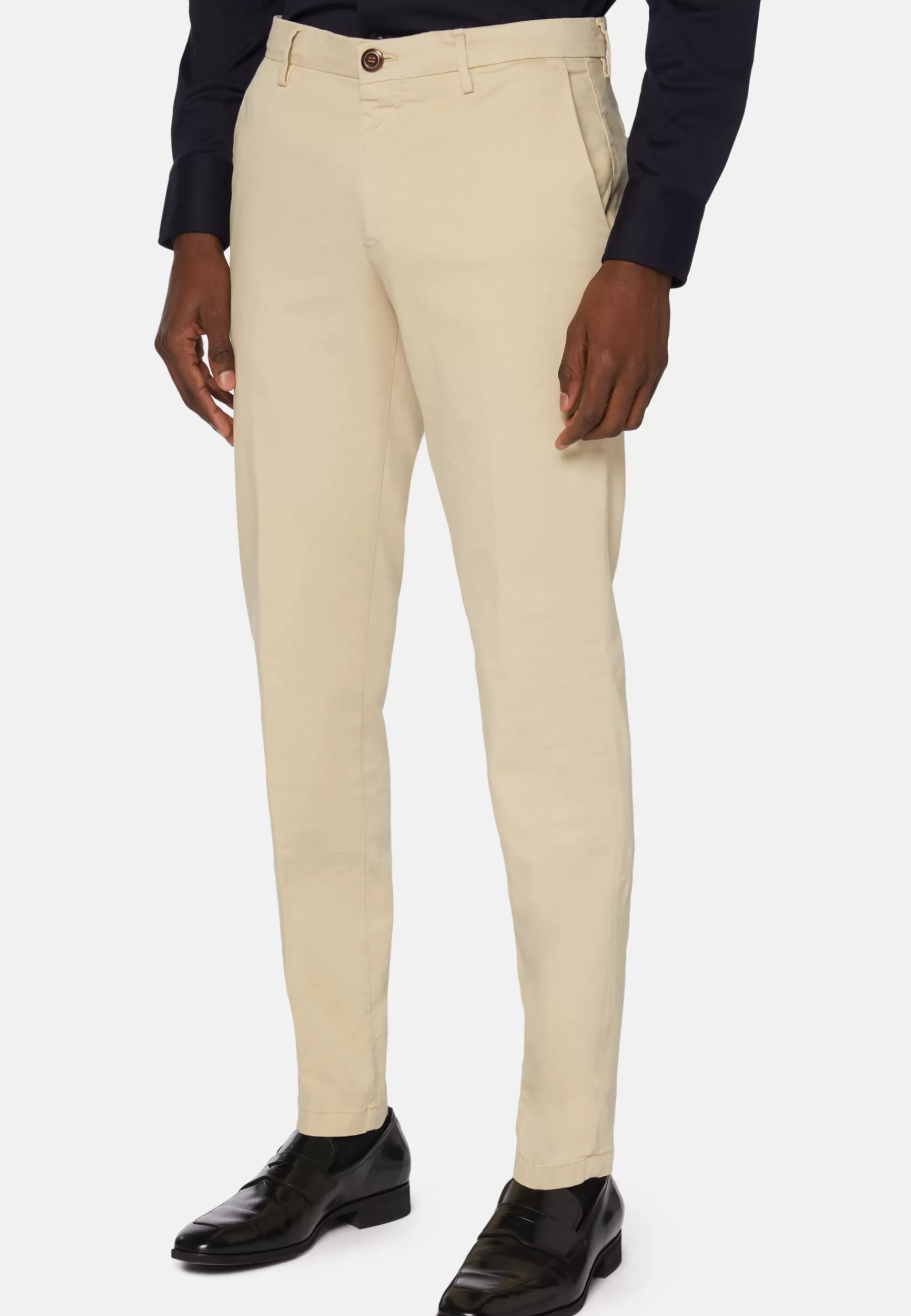 Pants and Jeans | Must-Have^Boggi Milano Stretch Cotton/Tencel Pants Sand