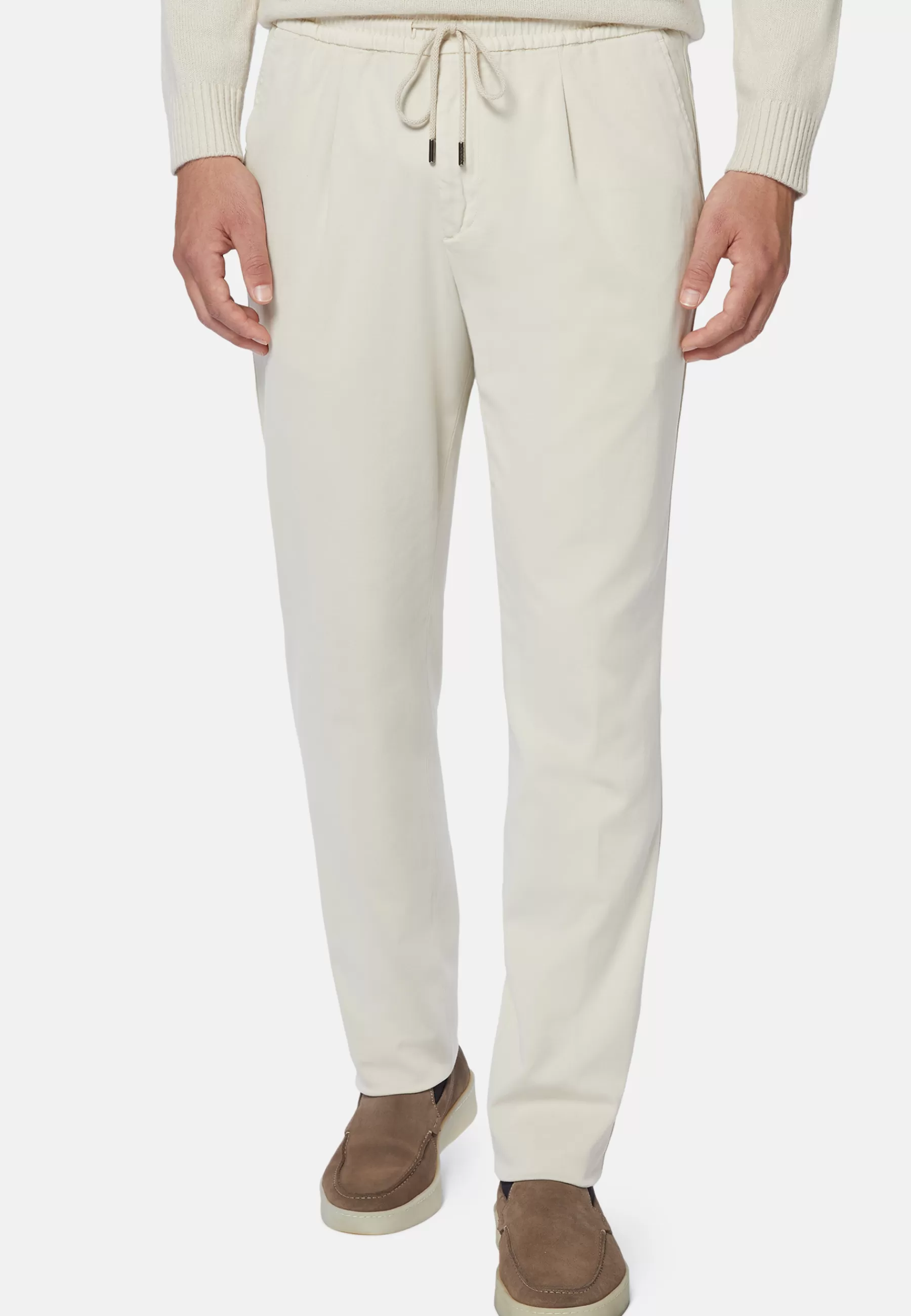 Pants^Boggi Milano Stretch Cotton/Tencel Pants Cream