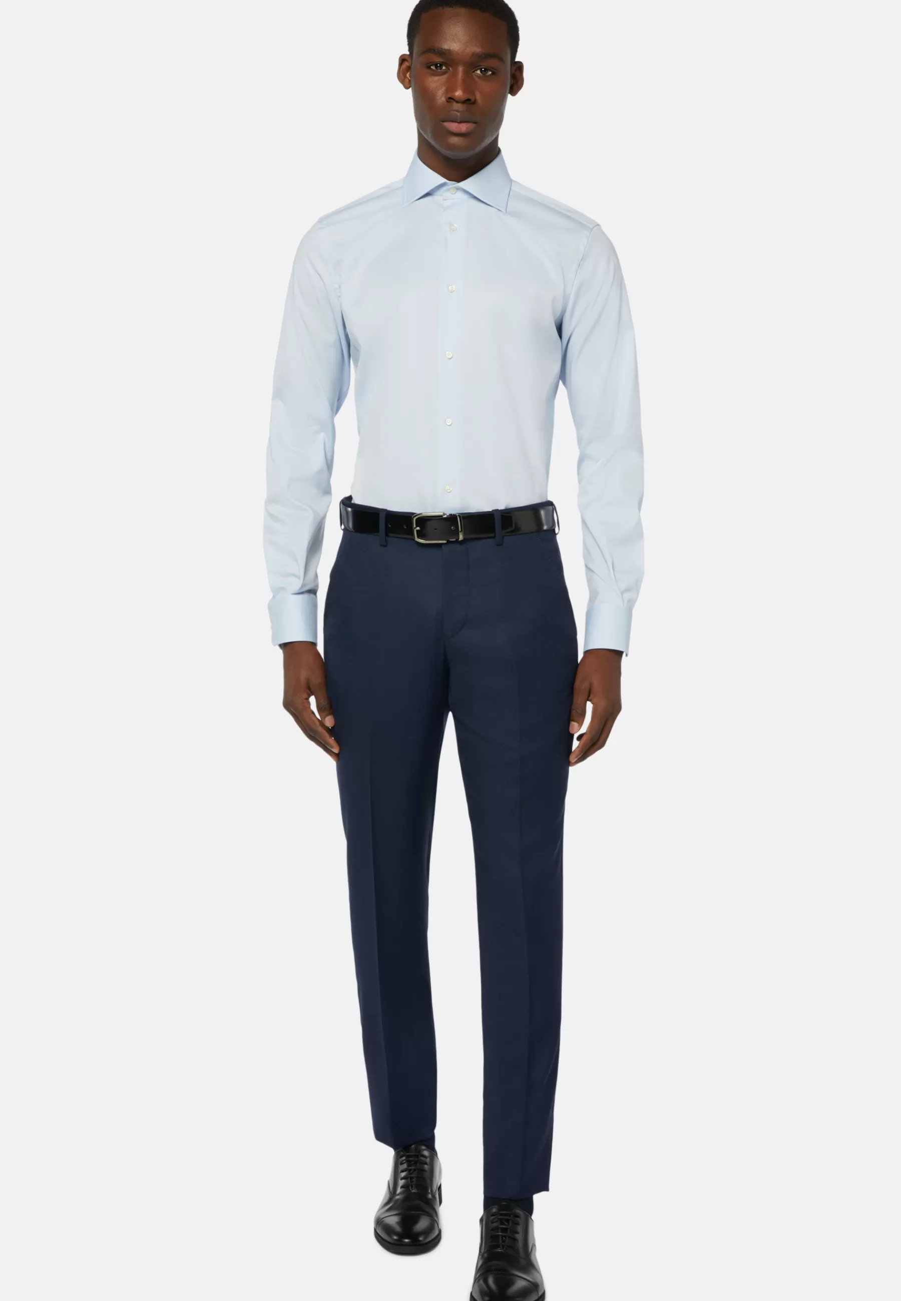 Dress Shirts | Must-Have^Boggi Milano Stretch P.Point Windsor Collar Shirt Reg Fit Long Light Blu