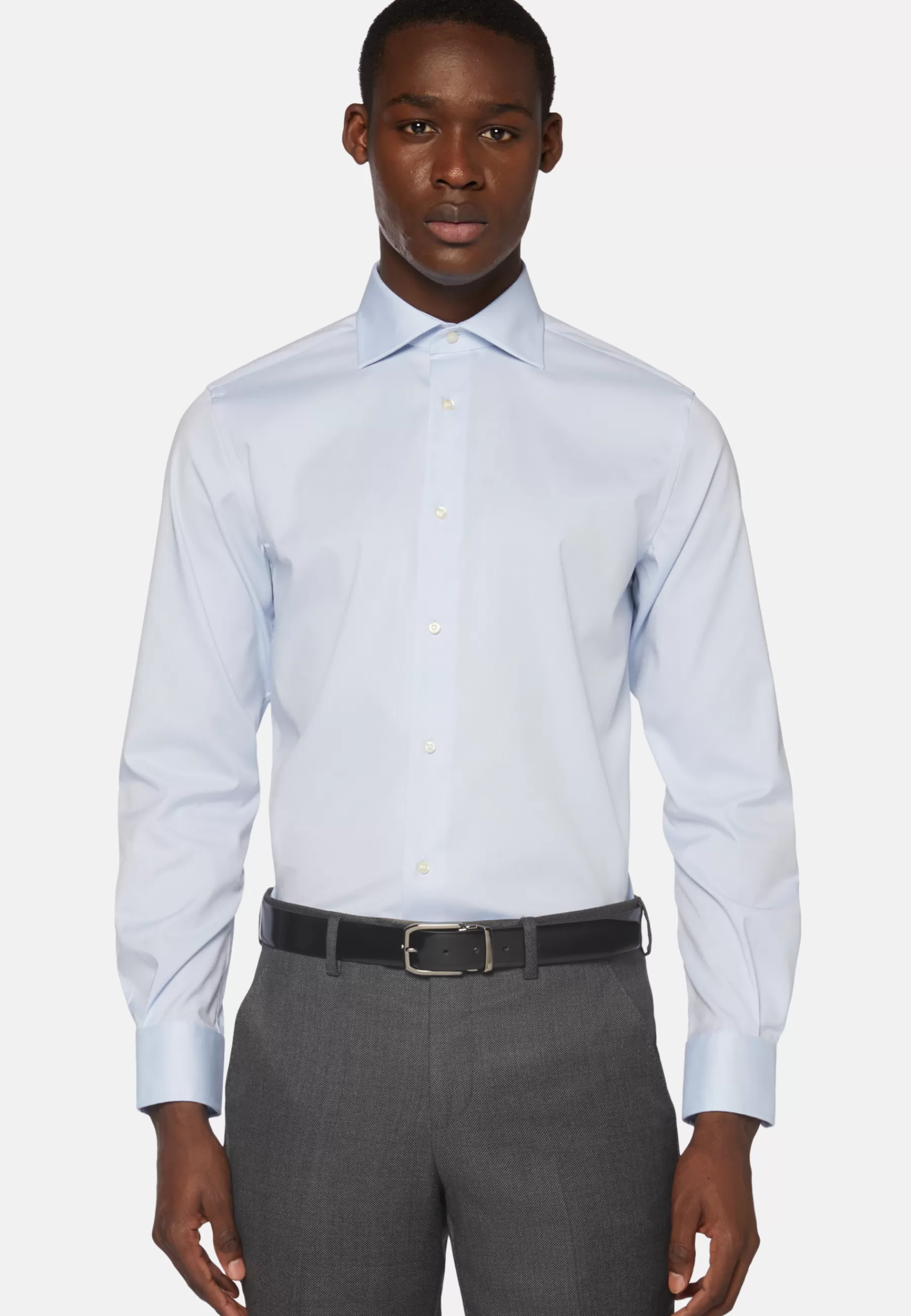 Dress Shirts | Must-Have^Boggi Milano Stretch P.Point Windsor Collar Shirt Regular Fit Light blue