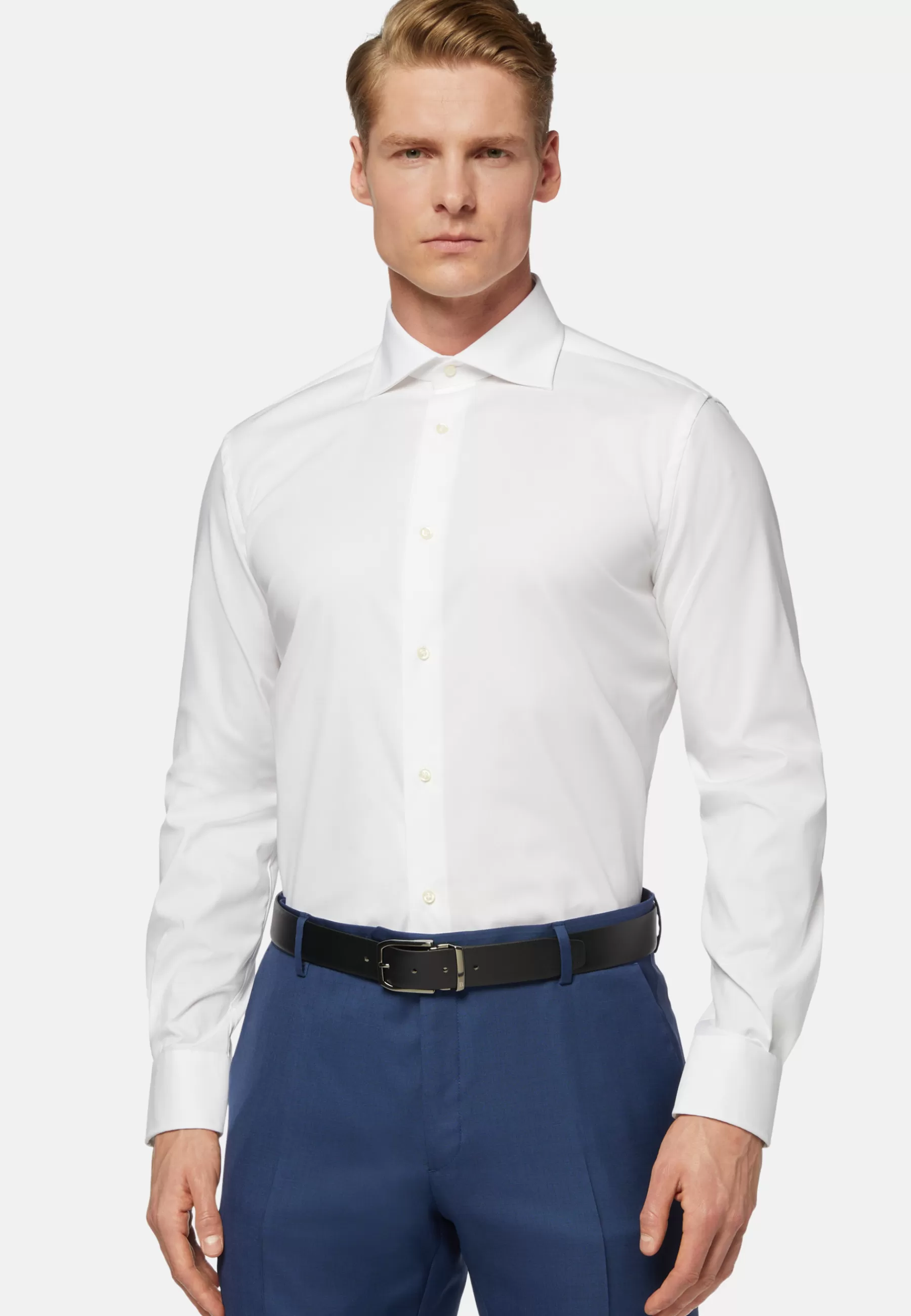 Dress Shirts | Must-Have^Boggi Milano Stretch P.Point Windsor Collar Shirt Regular Fit White