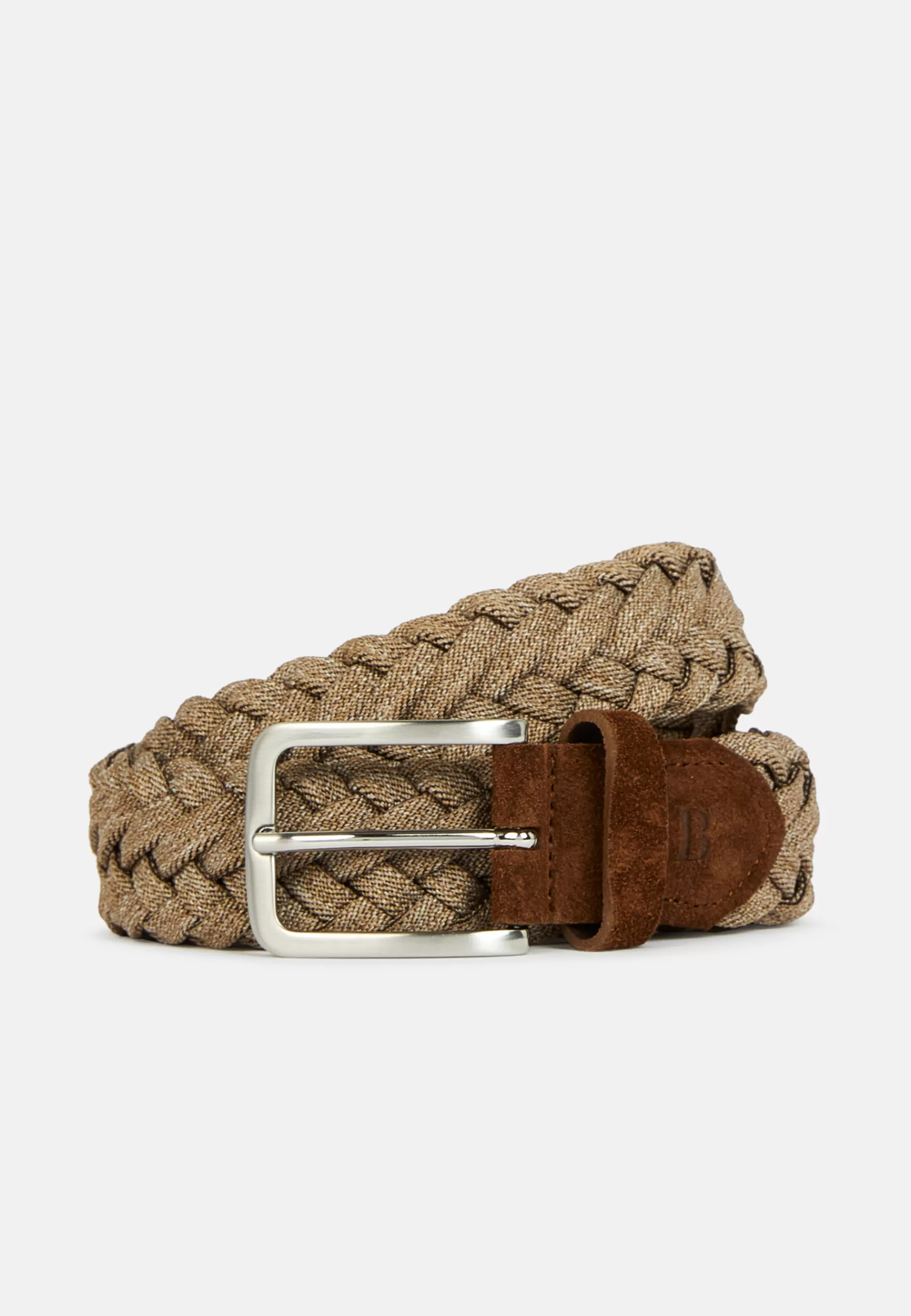 Belts^Boggi Milano Stretch Woven Belt In Technical Yarn Beige