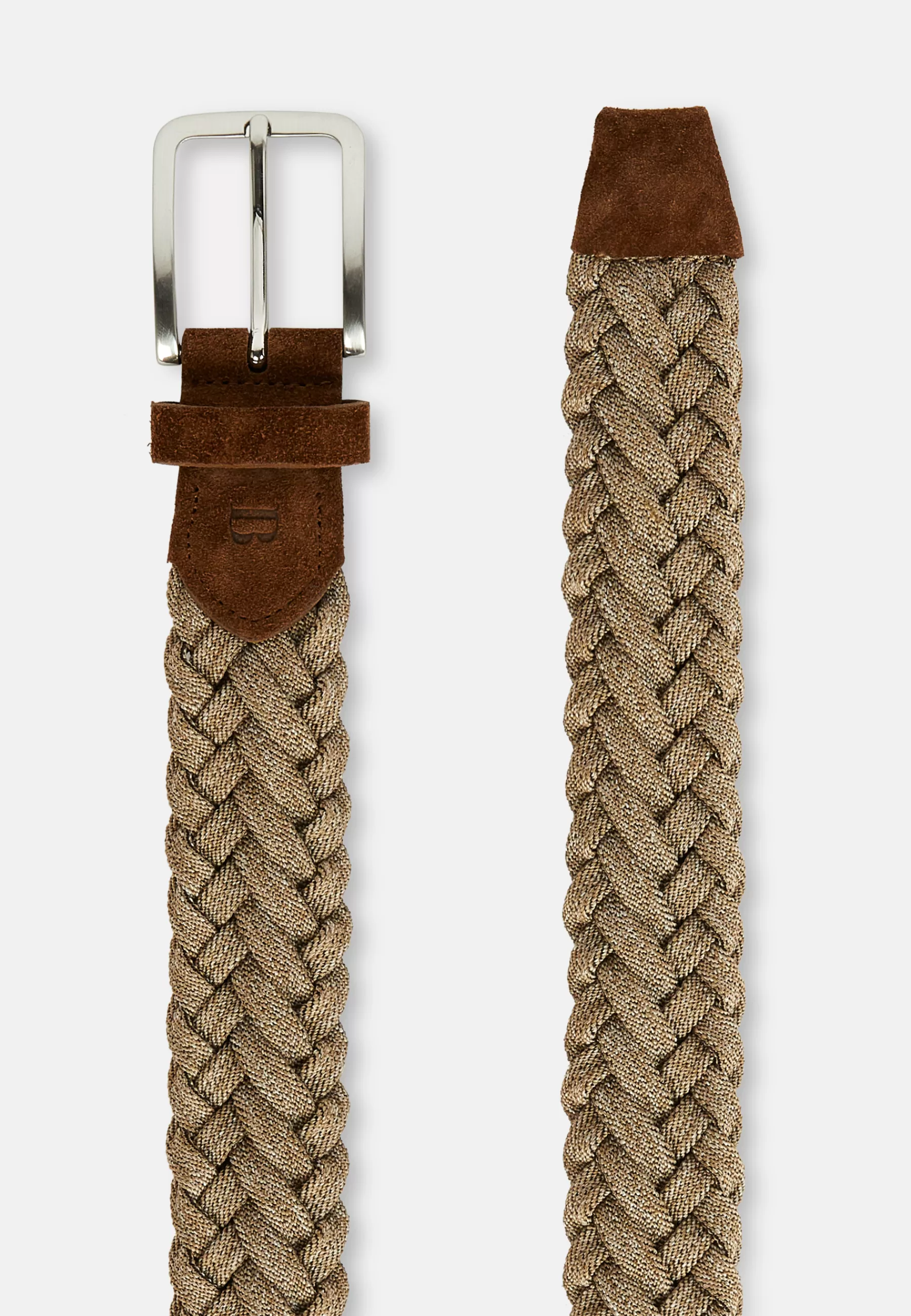 Belts^Boggi Milano Stretch Woven Belt In Technical Yarn Beige