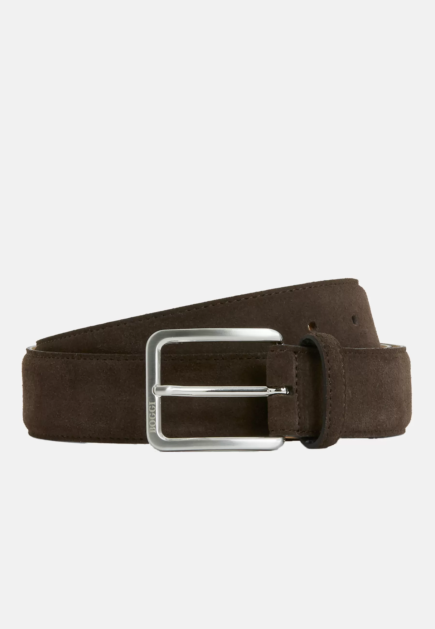 Belts^Boggi Milano Suede Belt Dark brown