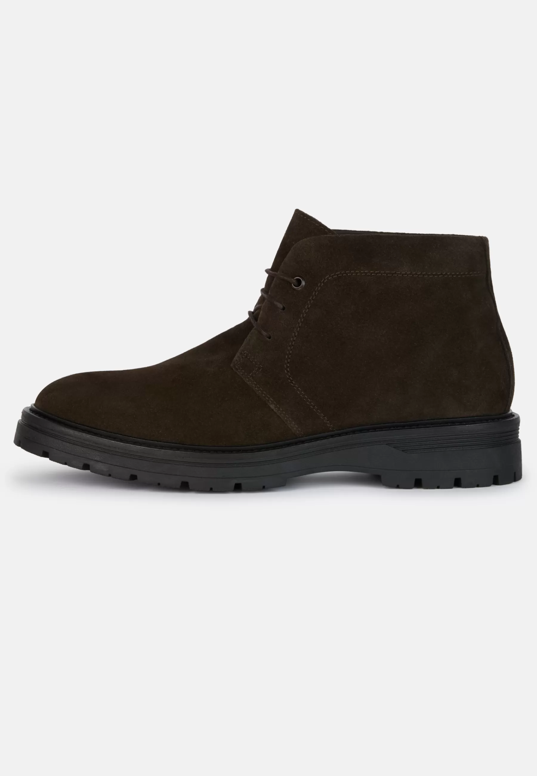 Boots^Boggi Milano Suede Leather Ankle Boots Brown