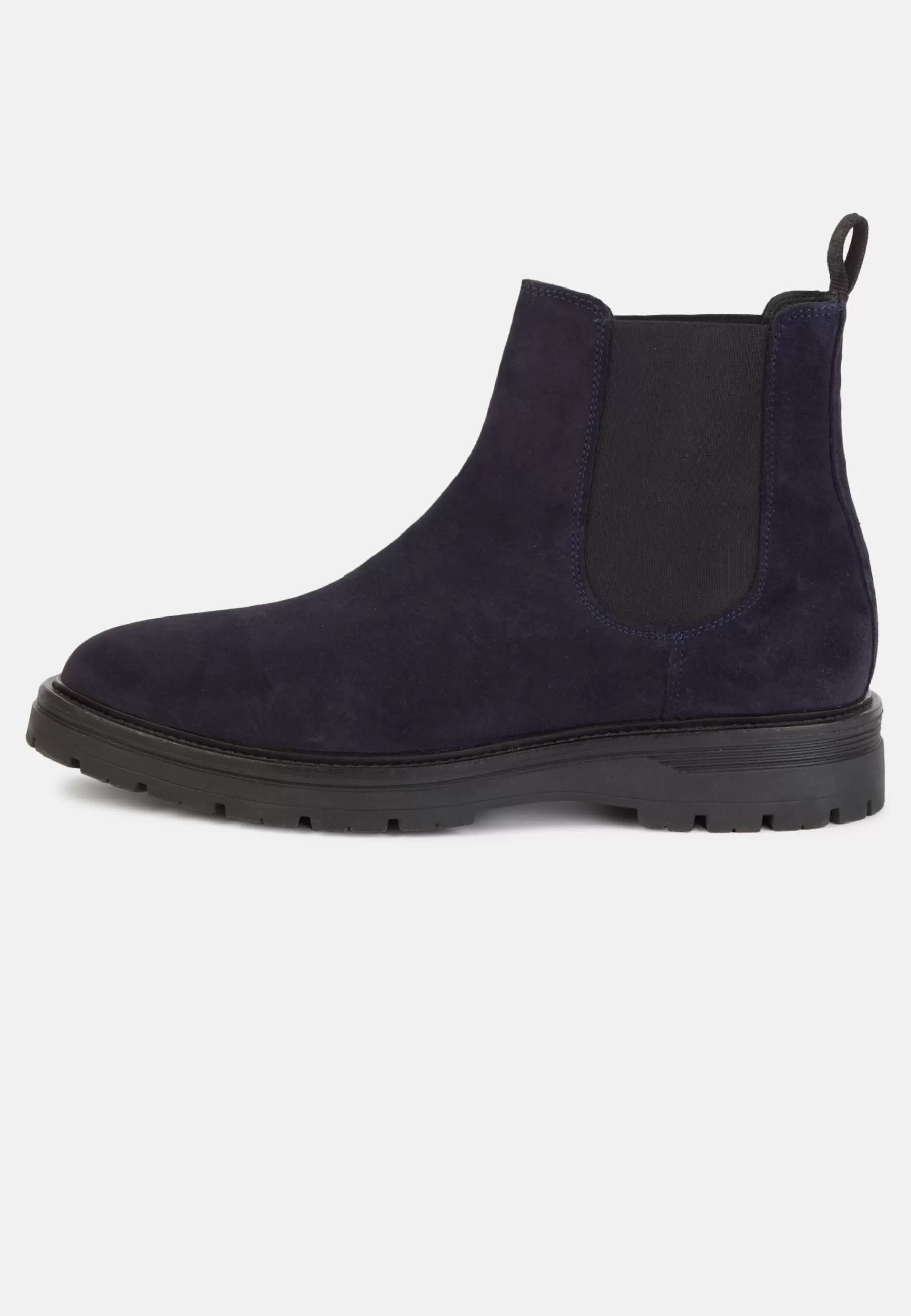 Boots^Boggi Milano Suede Leather Ankle Boots Navy blue