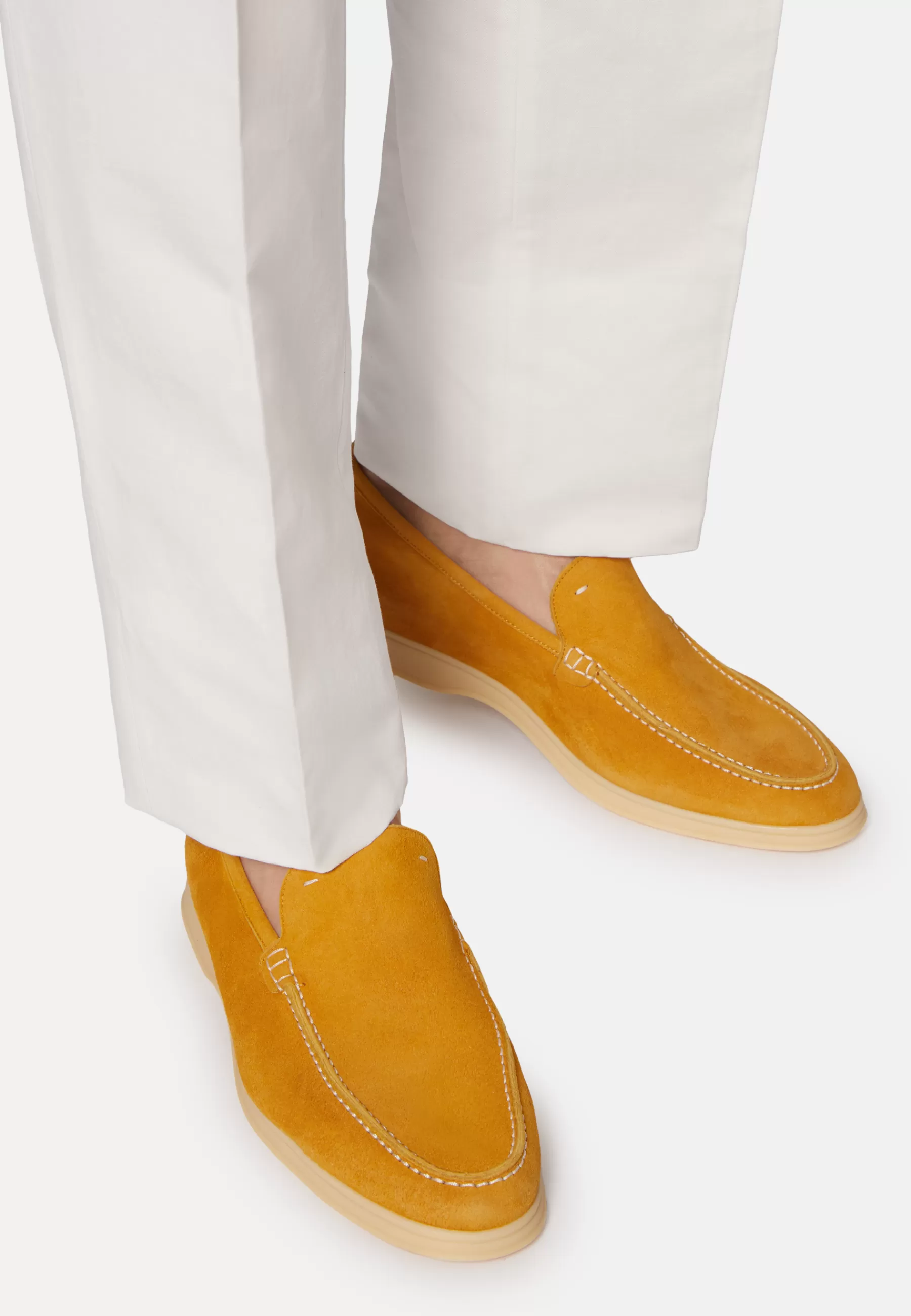 Loafers^Boggi Milano Suede Loafers Yellow