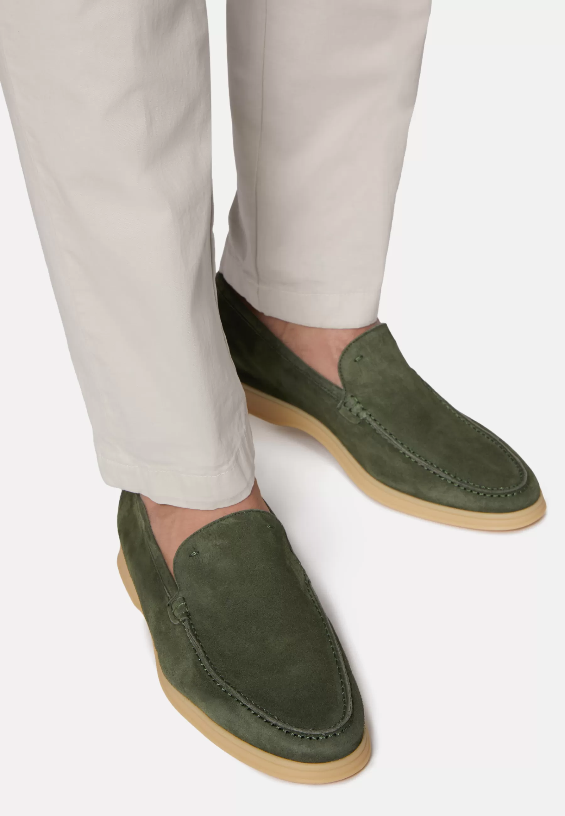 Loafers^Boggi Milano Suede Loafers Green