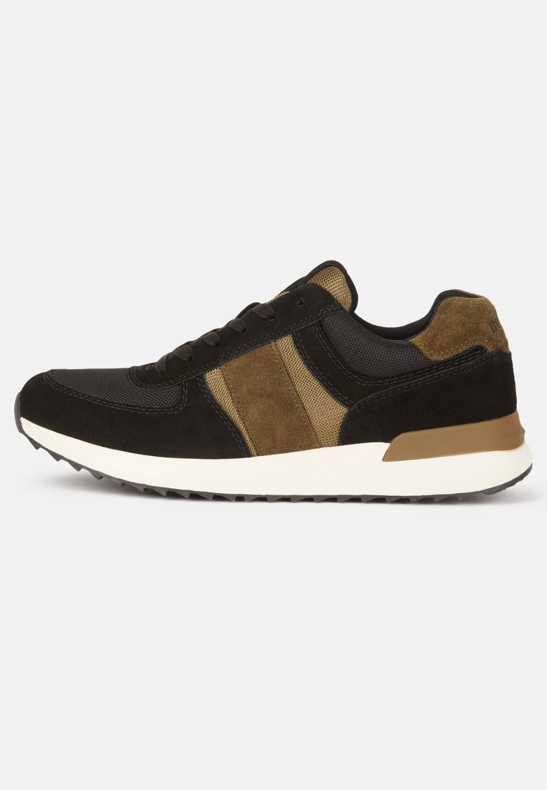 Sneakers^Boggi Milano Tec Fabric Leather Sneakers Running Black-Green