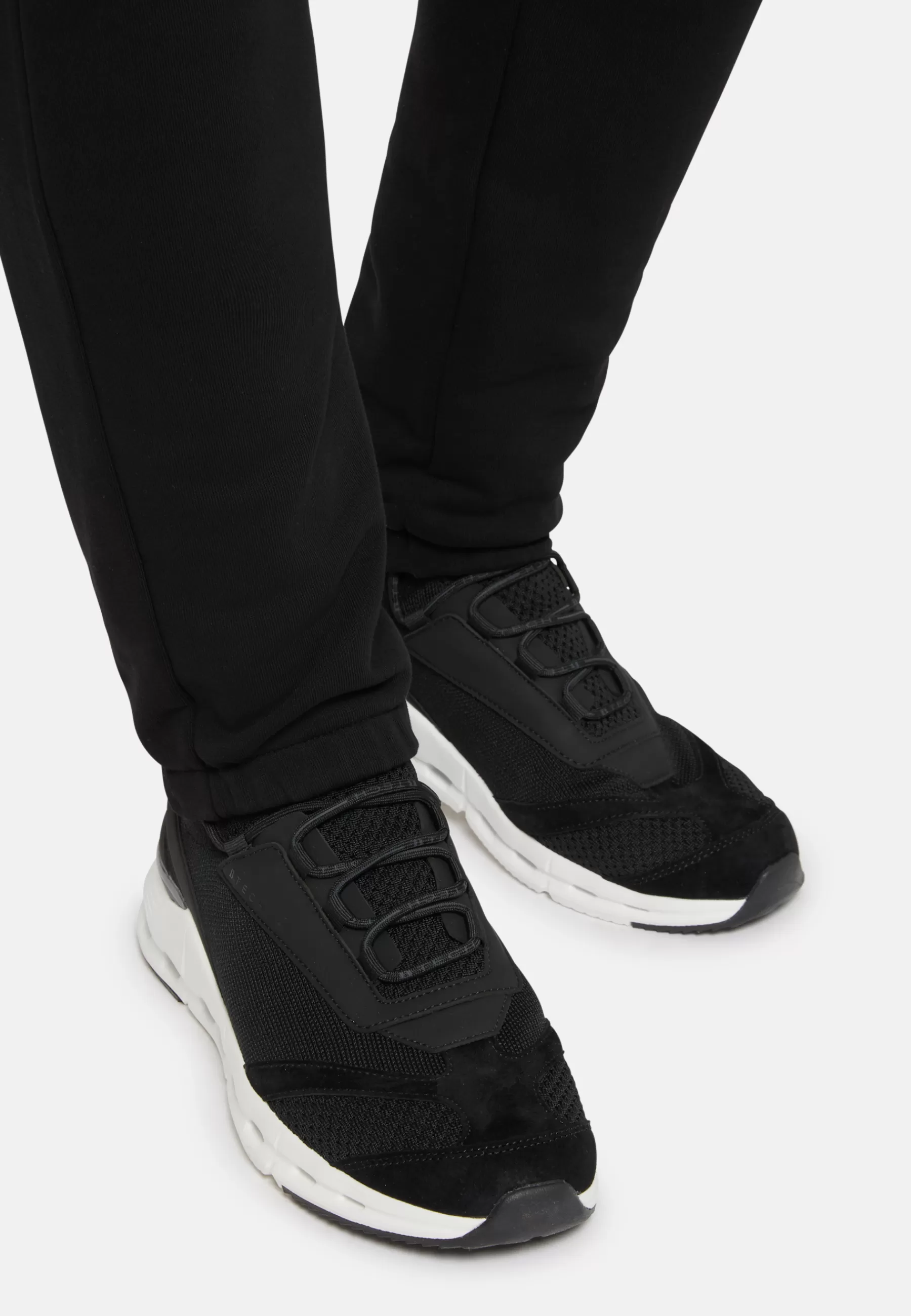 Sneakers^Boggi Milano Tech Sneakers In Jersey Black