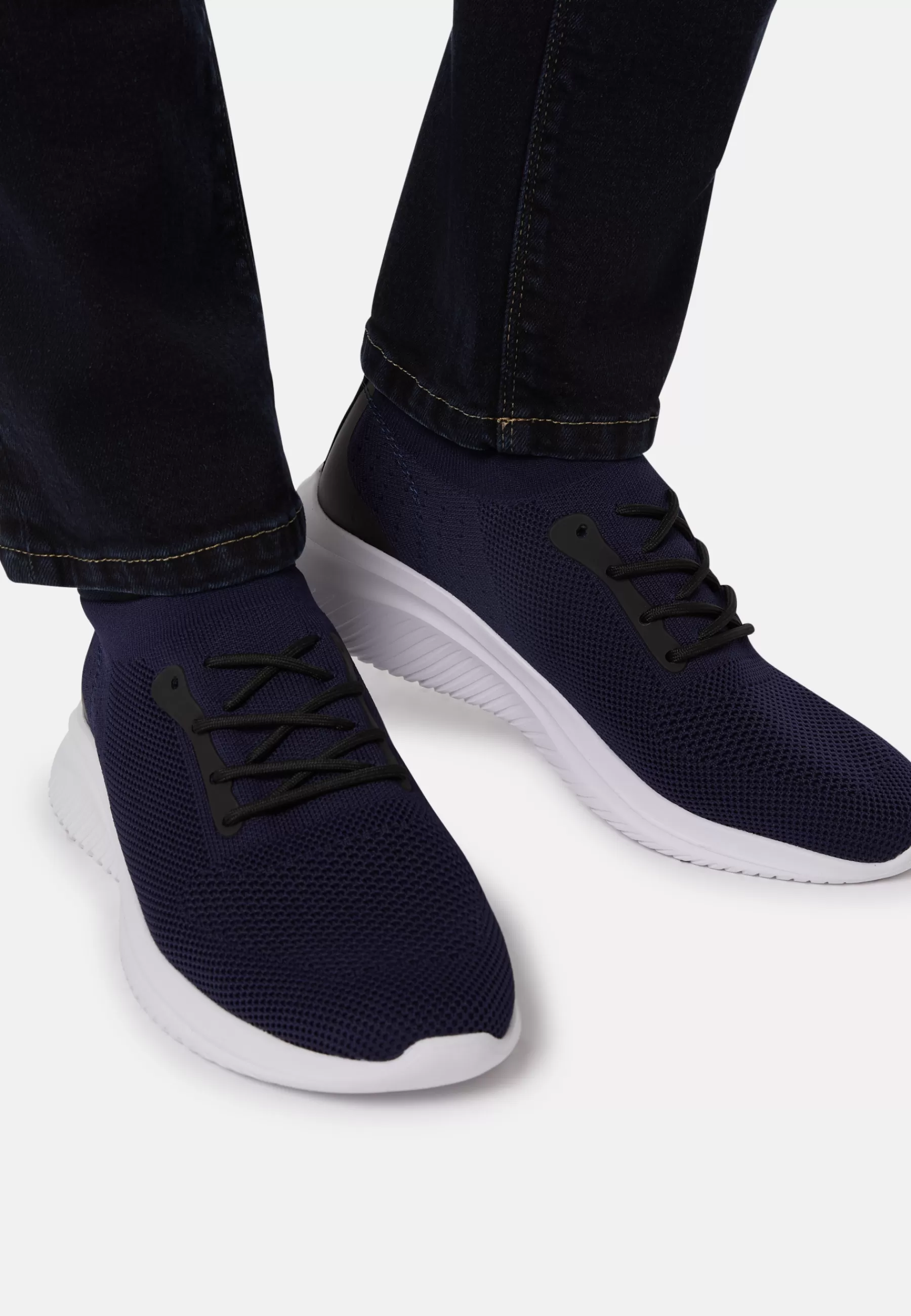 Sneakers^Boggi Milano Techincal Fabric Sock Sneakers Navy blue