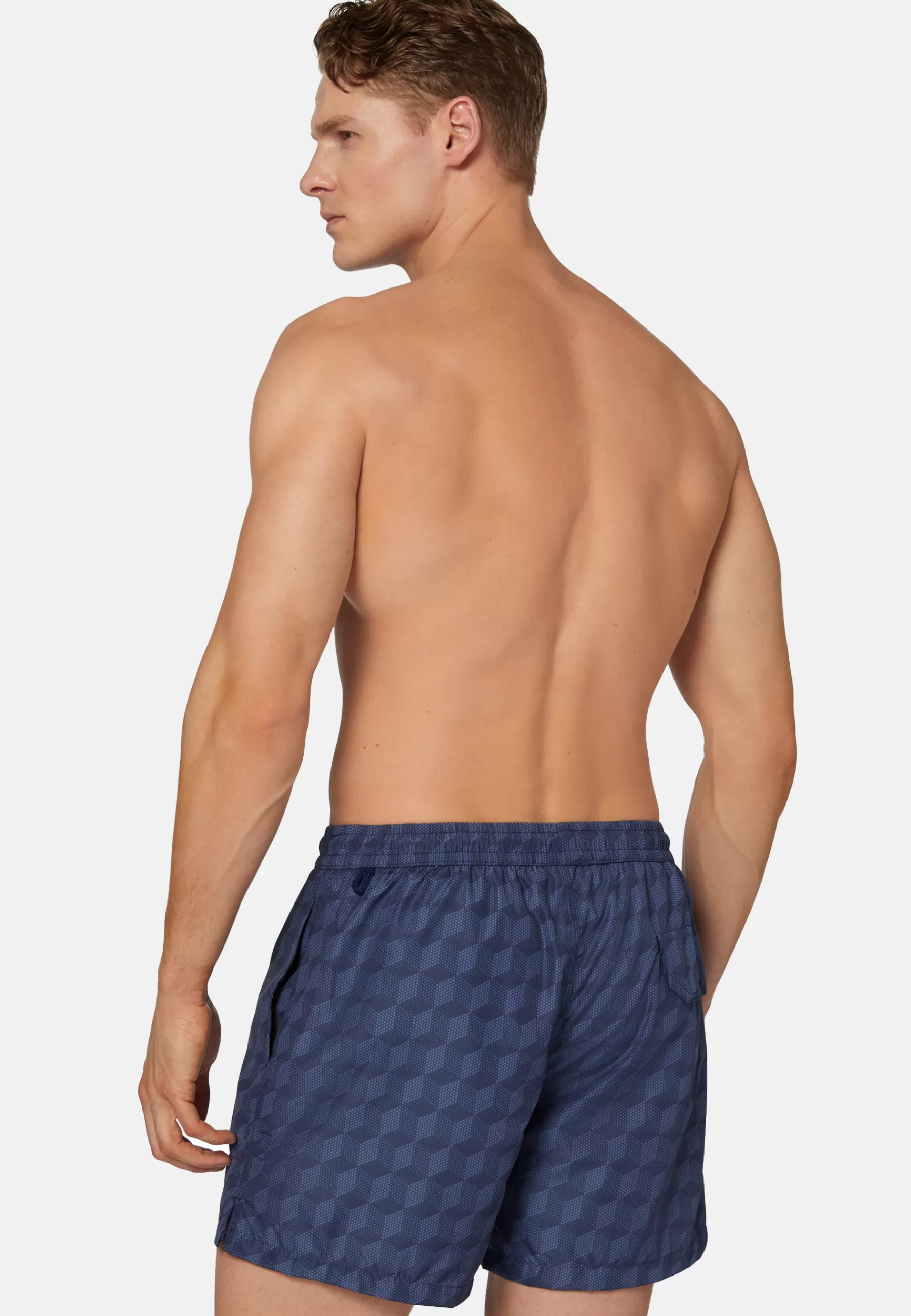 Swim Shorts^Boggi Milano Three-Dimensional Pattern Print Swimsuit Blue