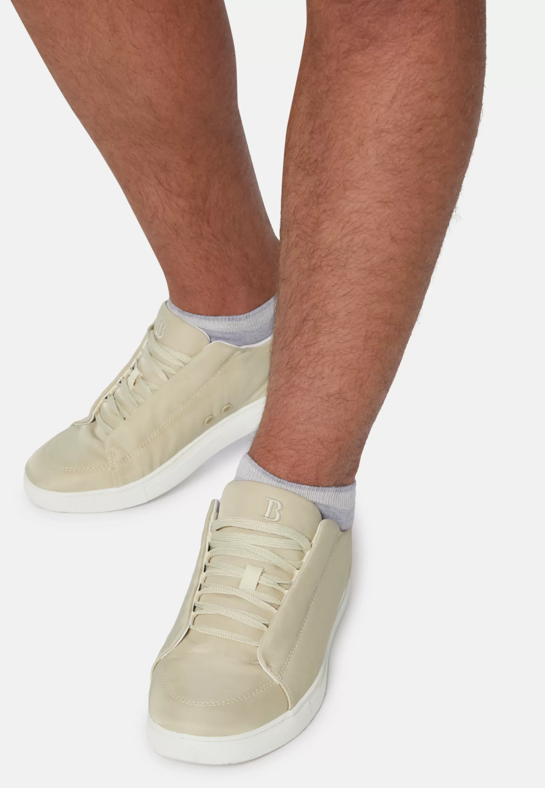 Sneakers^Boggi Milano Trainers in Coloured Technical Fabric Sand