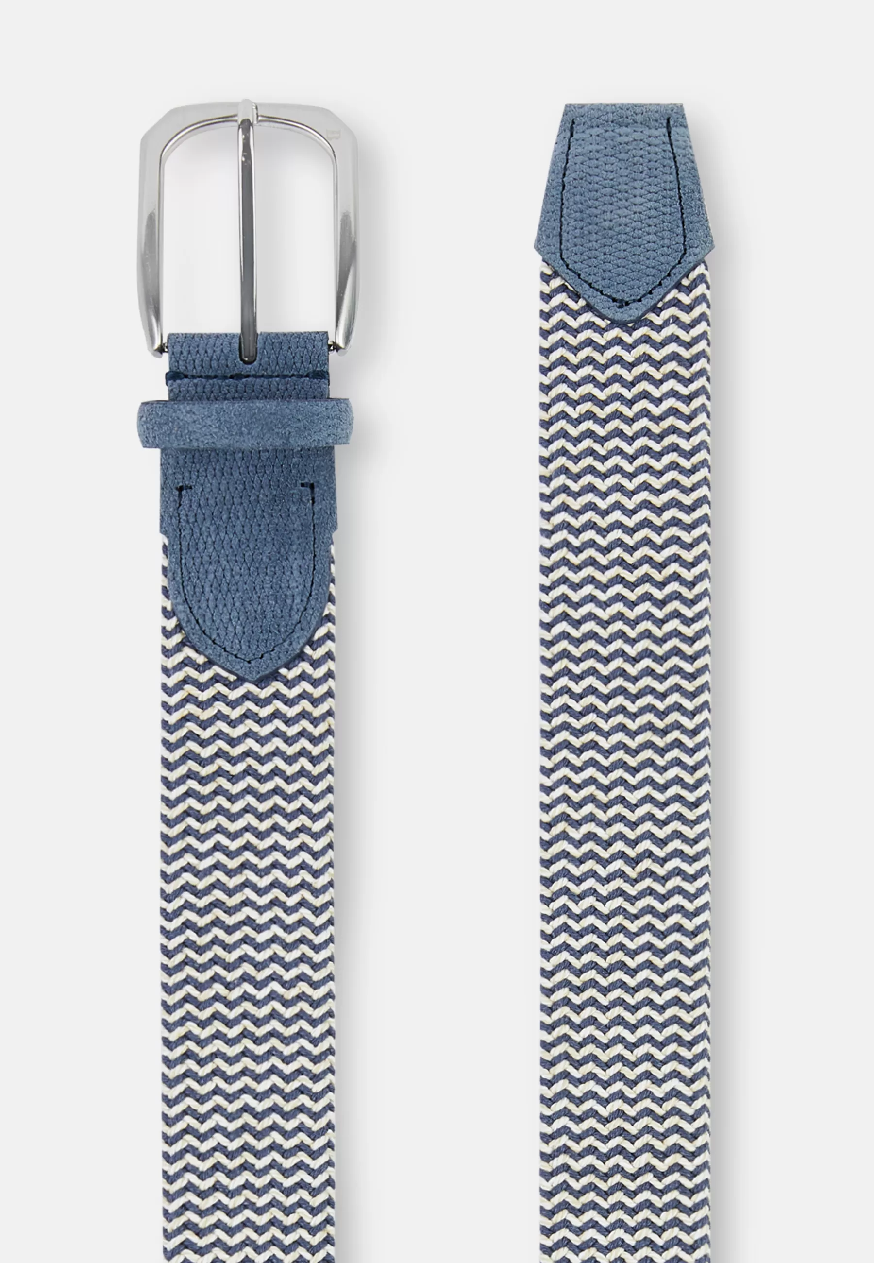 Belts^Boggi Milano Tubular Cotton Sash Belt Blue