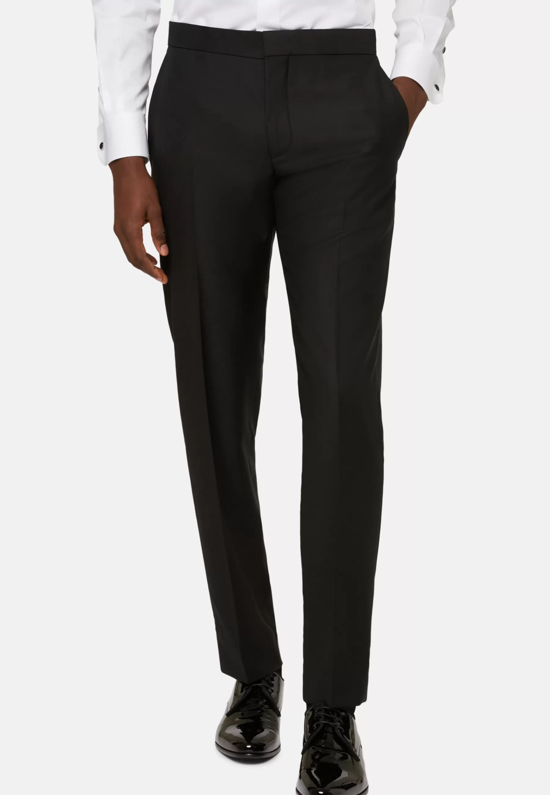 Pants and Jeans | Must-Have^Boggi Milano Tuxedo Pants in Wool Black