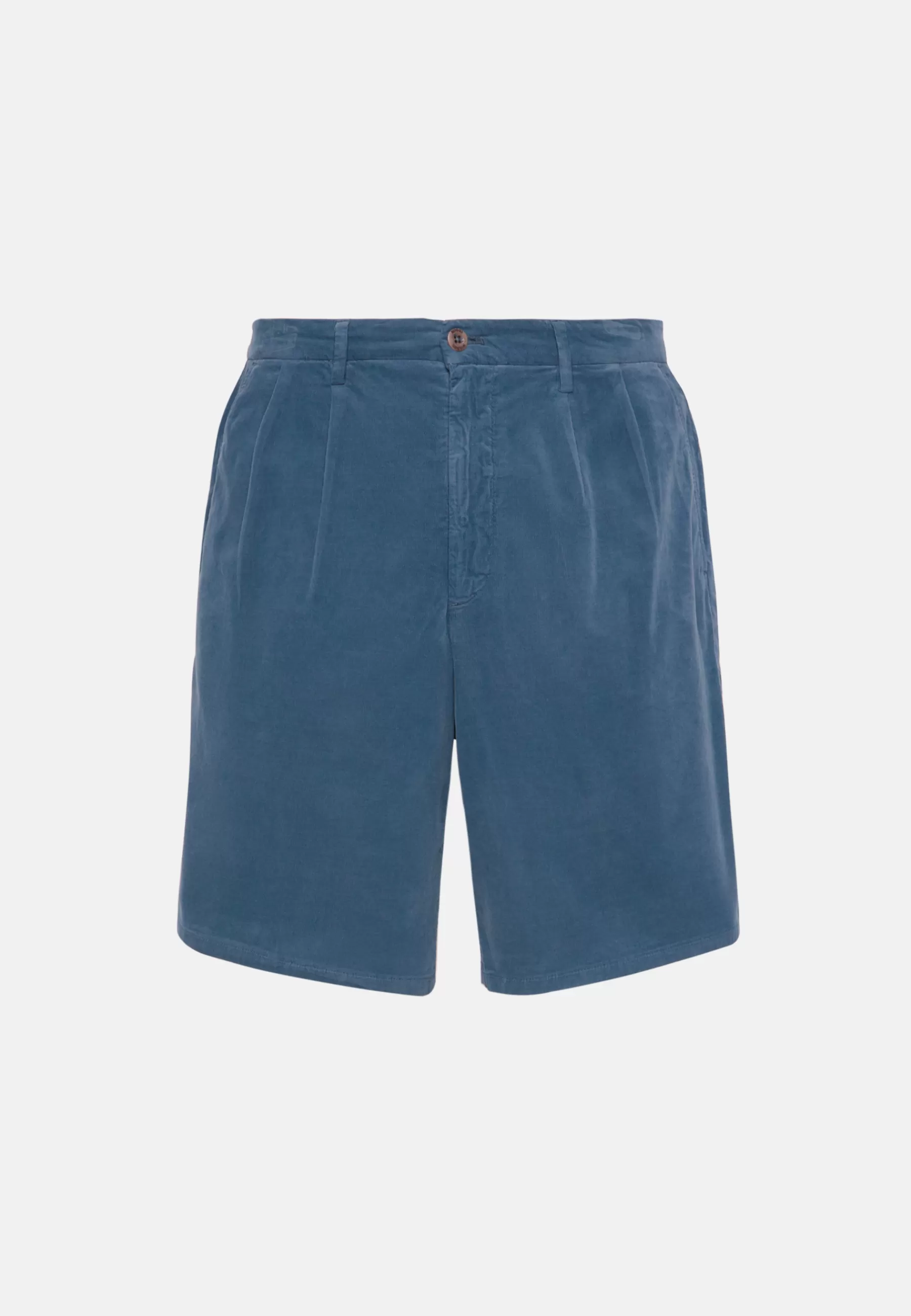 Bermuda^Boggi Milano Ultra Light Cotton Velour Bermuda Shorts Indigo