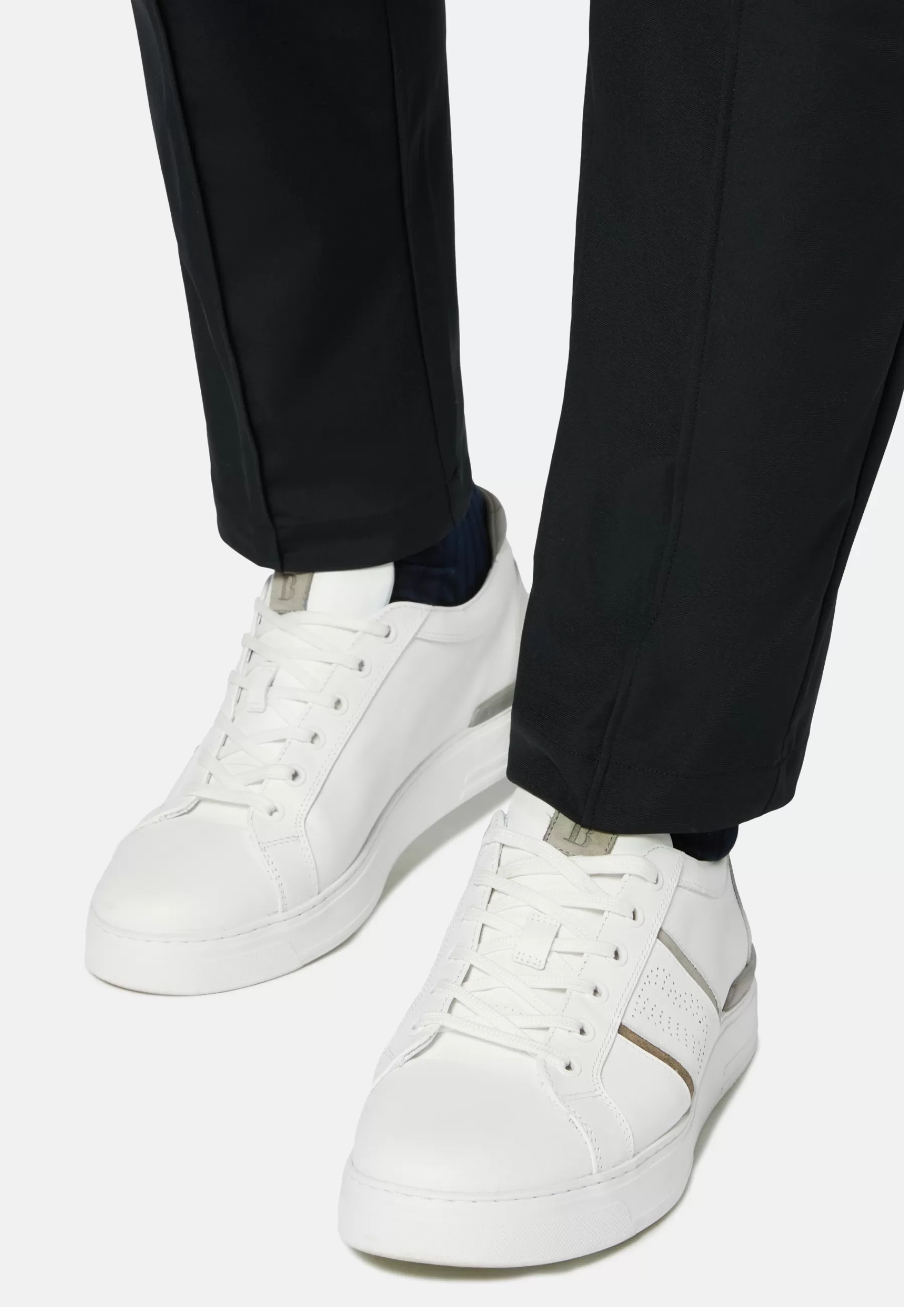 Sneakers^Boggi Milano Leather Trainers With Logo White