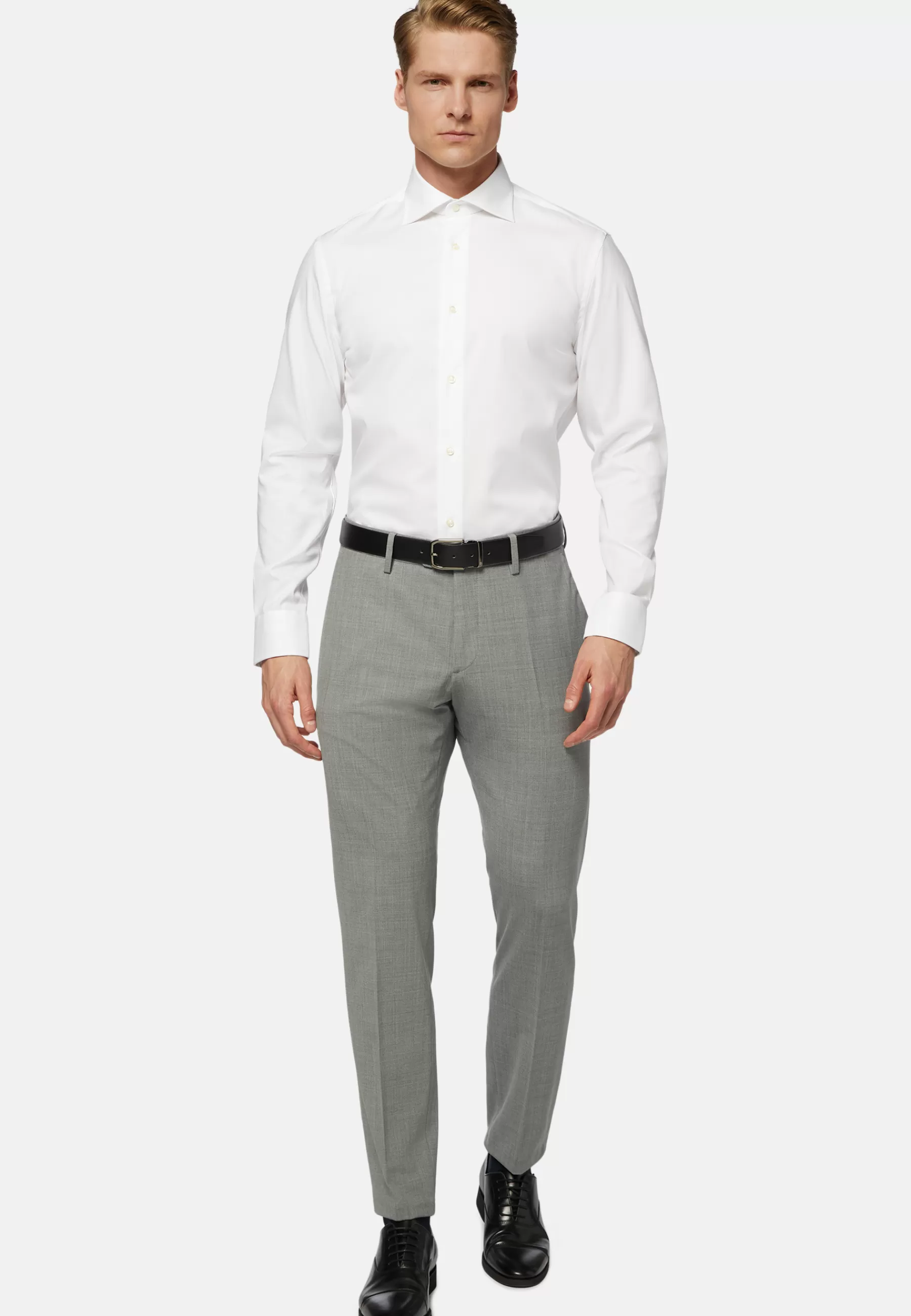 Dress Shirts | Must-Have^Boggi Milano Slim Fit Cotton Pin Point Shirt White