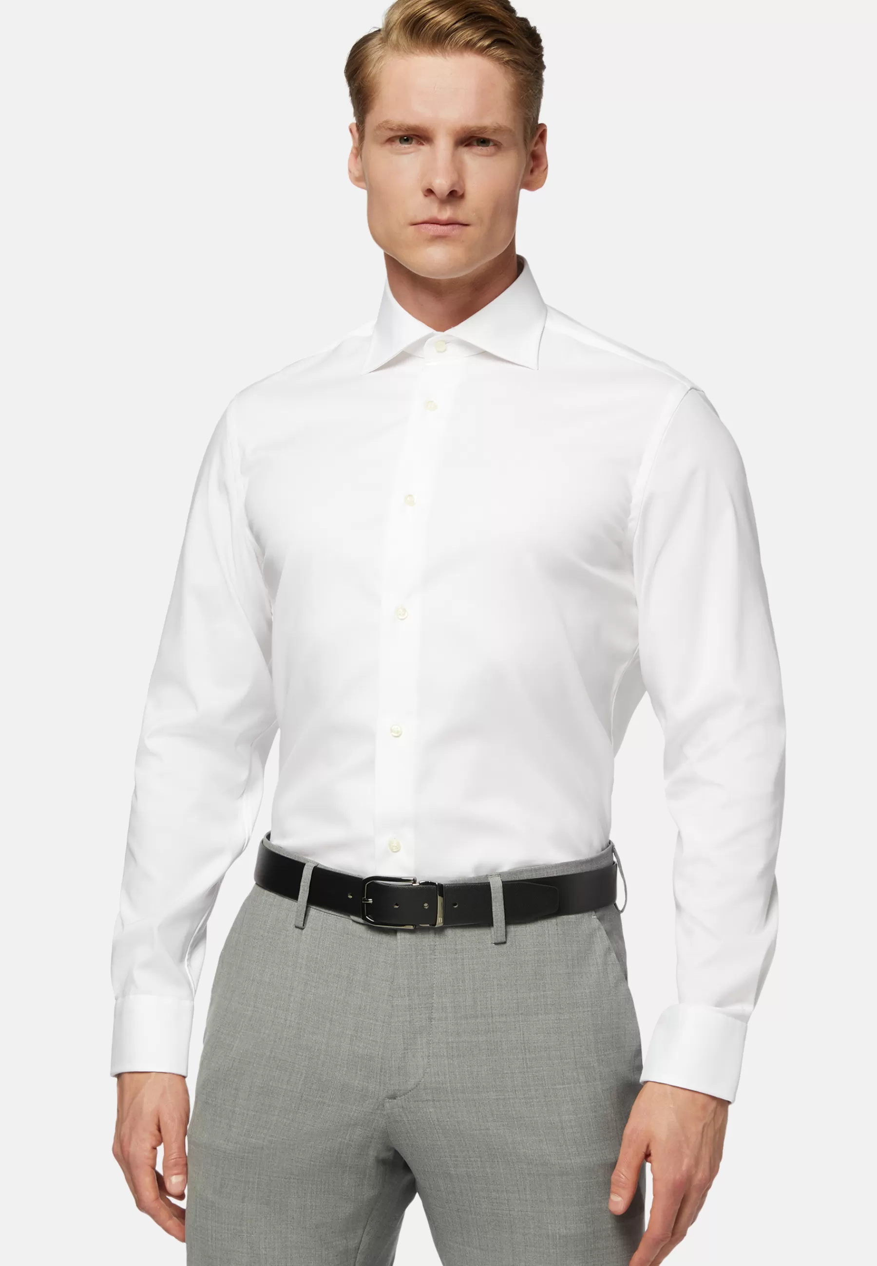 Dress Shirts | Must-Have^Boggi Milano Slim Fit Cotton Pin Point Shirt White