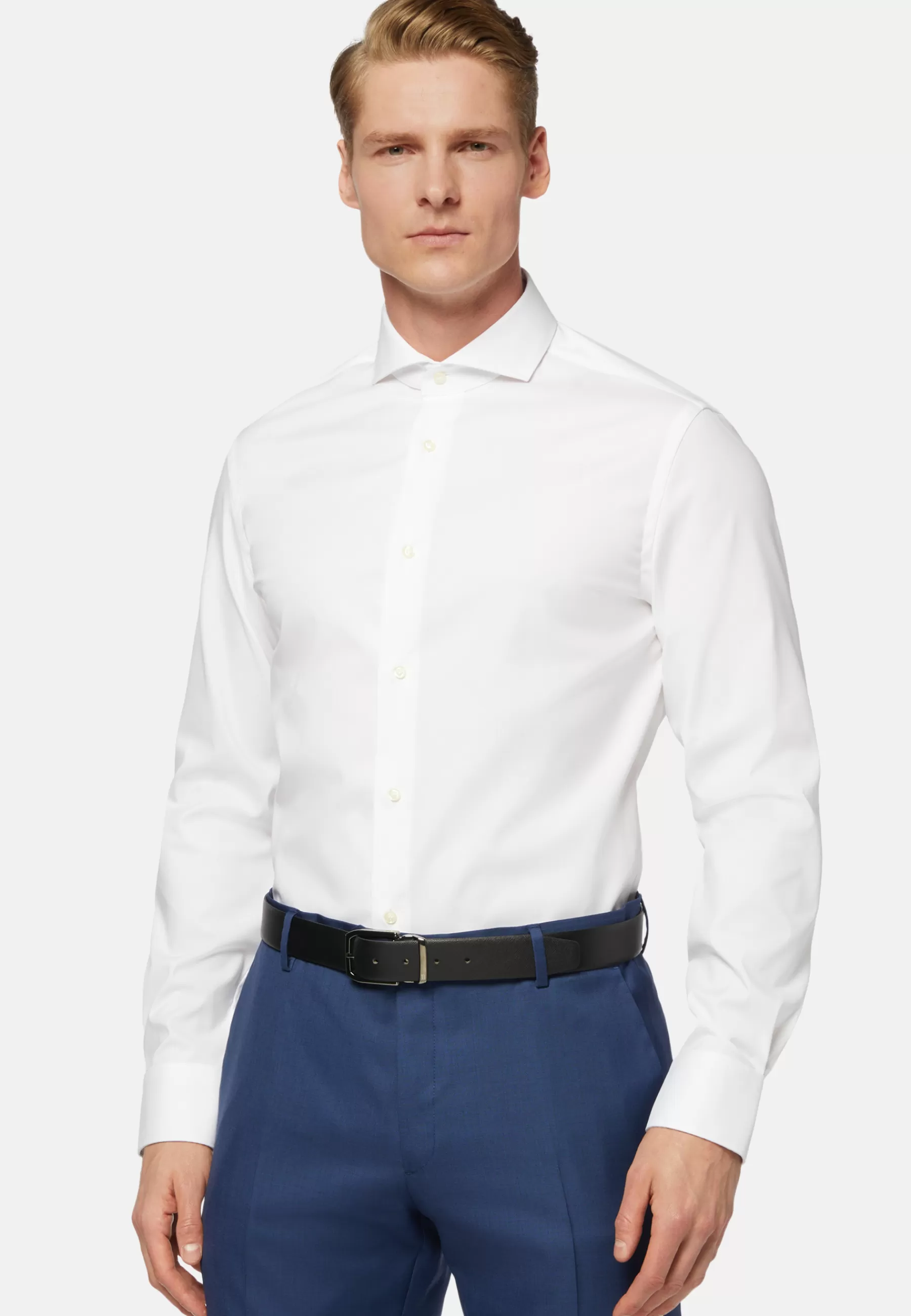 Dress Shirts | Must-Have^Boggi Milano slim fit cotton pin point shirt White