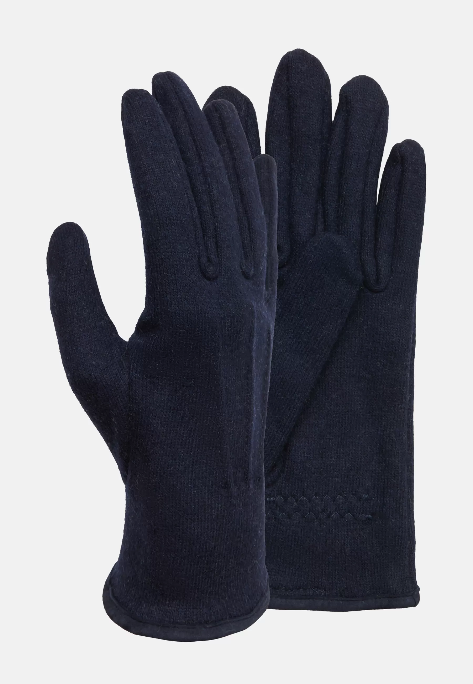 Gloves^Boggi Milano Wool Jersey Gloves Navy blue