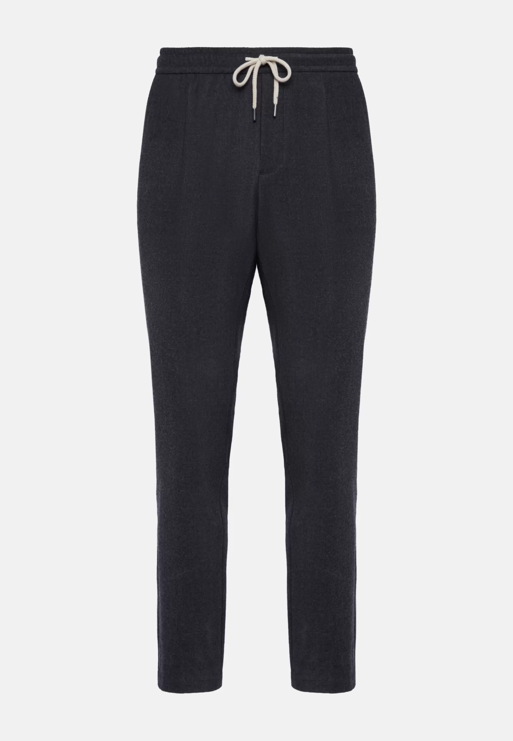 Pants^Boggi Milano Wool Stretch Coulisse Pants Navy blue