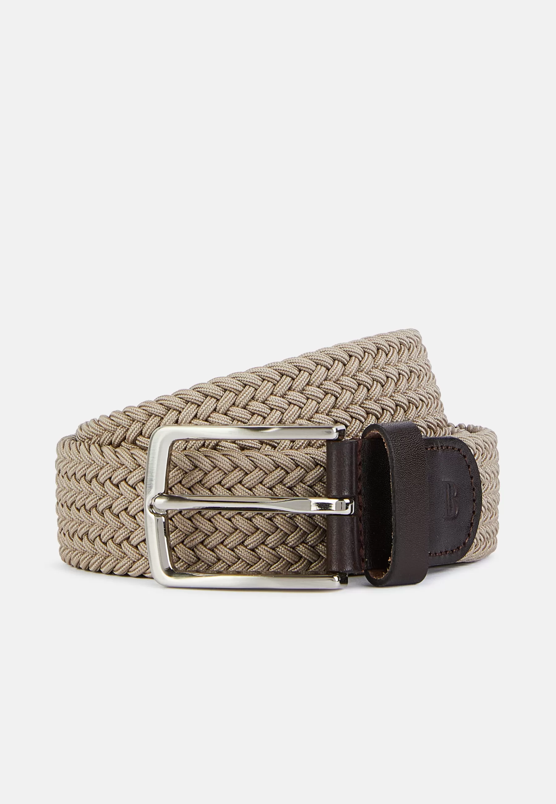 Belts^Boggi Milano Woven Elastic Belt Beige