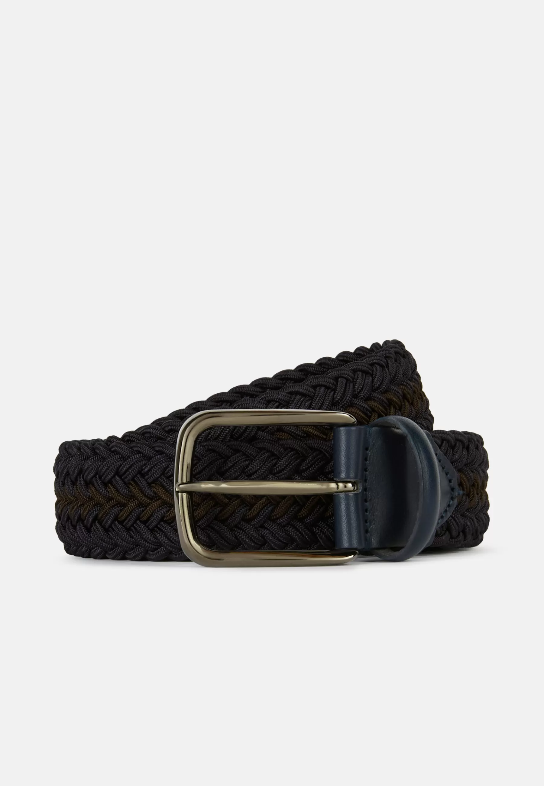 Belts^Boggi Milano Woven Elasticated Belt In Viscose Navy blue